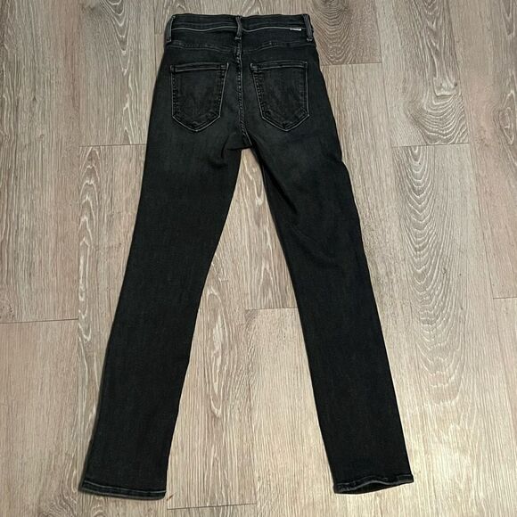 MOTHER Women's Straight Leg Jeans - Dark Blue - Picture 10 of 16